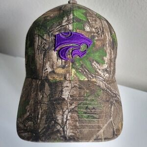 Realtree Camouflage Camo Kansas State University KSU Wildcats Trucker Cap Hat‎